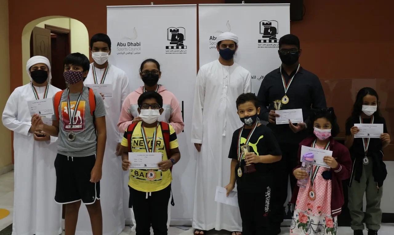 Joklin, Al Zaabi and Al Balushi win the titles of “Abu Dhabi Chess”